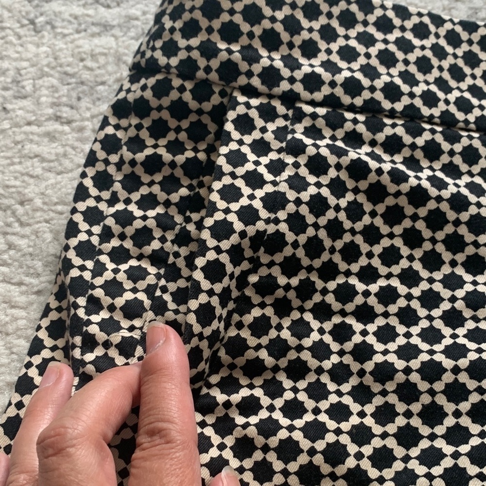 J. Crew High Waist Geometric Black and White Shorts - Picture 10 of 11